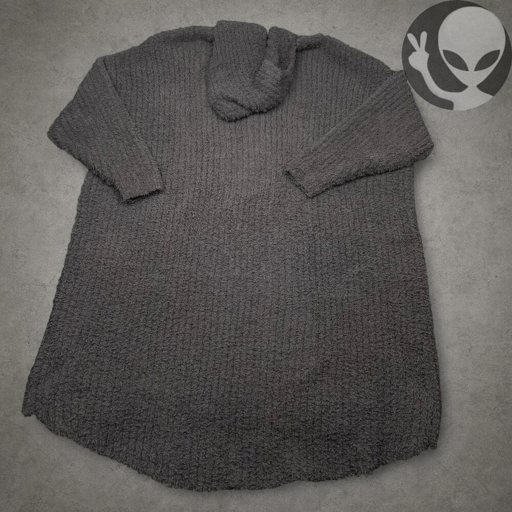 Custom Wool Robe adult extra large grey quarterzip hooded - Picture 6 of 7
